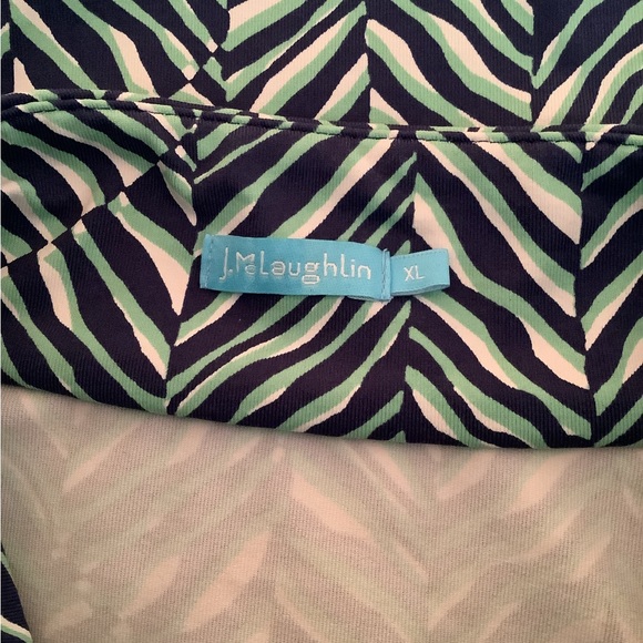 J. McLAUGHLIN BEDFORD 1/4 ZIP TOP - Picture 3 of 3